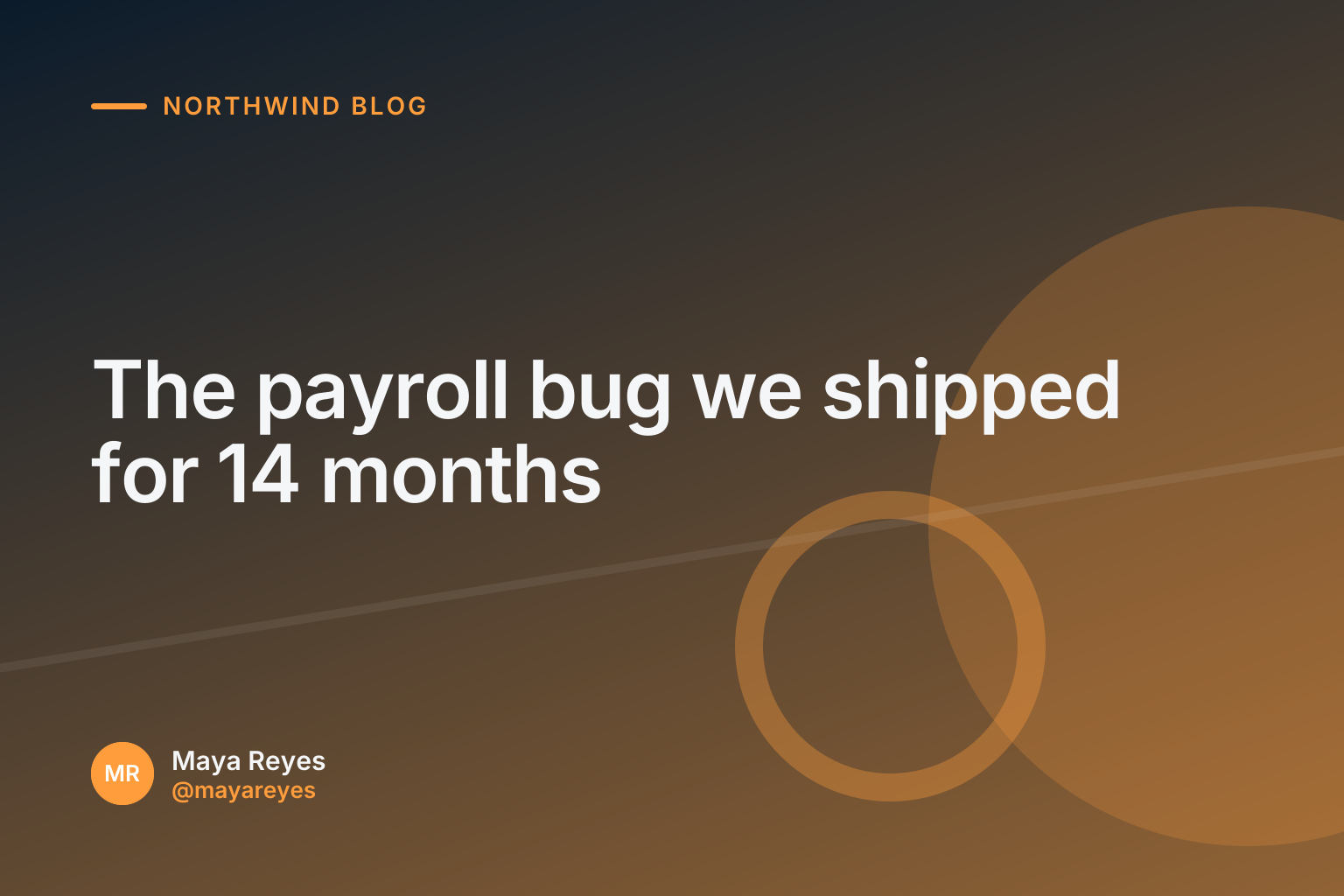 The opening image of a Northwind blog post, rendered by Ballad as a brand card